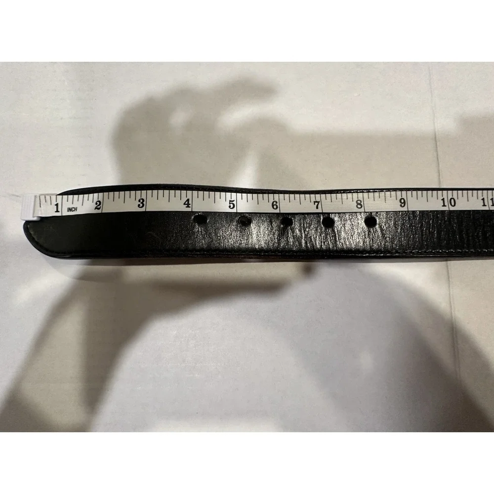 Galco Leather Belt SN5 B40 Solid Brass Buckle Hand Made Mens Black Adjustable